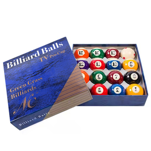 Ensemble standard de huit boules de billard noires de billard en cristal neuf boules grande collection de fournitures de billard américain n ° <span class=keywords><strong>8</strong></span> - Product Image 1