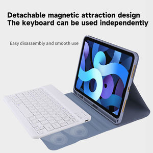 Étui de clavier en cuir magnétique détachable de qualité supérieure pour iPad10 10.9 2022, ultra fin, housse de protection idéale pour le travail, les études et les voyages - Product Image 2