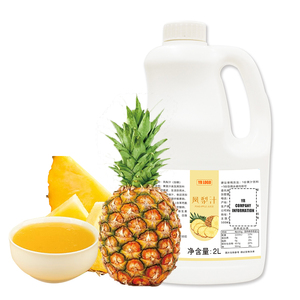 Concentré de jus d'ananas en bouteille de 2 L, sirop de fruits fraîchement pressé pour les smoothies, les boissons, prêt à l'emploi, sucré, parfumé, délicieux - Product Image 3
