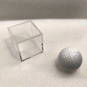 Tùy Chỉnh Nhỏ Vuông Bụi Bằng Chứng Rõ Ràng Acrylic <span class=keywords><strong>Golf</strong></span> Bóng Hiển Thị Cube <span class=keywords><strong>Box</strong></span> Với Hat Nắp - Product Image 3
