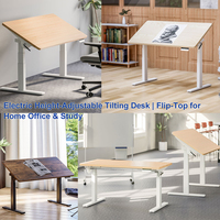Cadre de bureau debout de dessin d'art de table inclinable intelligent d'étude réglable en hauteur électrique ergonomique