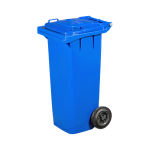 Contenitore dell'immondizia a ruote quadrato da 80 litri in HDPE aperto - Product Image 1