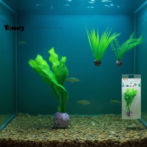 Décor d'aquarium, plantes aquatiques en plastique pour ajouter de la vie à votre aquarium - Product Image 3