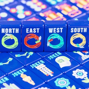 American Luxury Mahjong Tile <b>Set</b> High-End Modern Design 4-Player Entertainment <b>Melamine</b> Material - Product Image 6