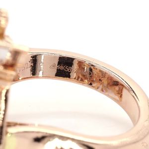 Elegant Diamond Gold Ring for Women Luxury Design Engagement Wedding Gift Fine Jewelry Bright Shine - Product Image 5
