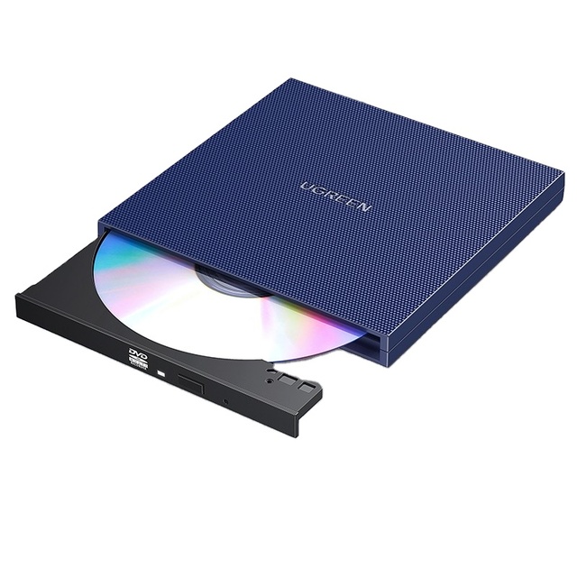 Ugreen USB3.0 External Optical Drive CD/DVD-ROM Duplicator DVD-RW Combo Tray Type 2MB Cache Laptops Desktops Windows/Mac OS