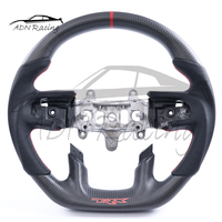 Volant à fond plat en fibre de carbone mate compatible avec Dodge Ram 1500 TRX avec chauffage 2019-2024