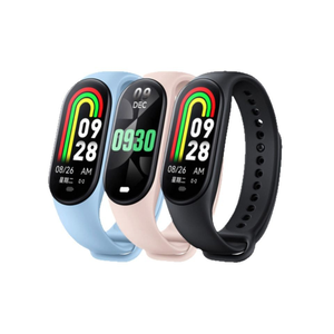 Bracelet connecté <span class=keywords><strong>M8</strong></span> avec suivi sportif, moniteur de fréquence cardiaque, tension artérielle, oxygène, surveillance de la santé, bracelet électronique social - Product Image 5