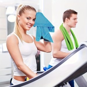 Quick-Drying Sports <b>Towel</b> with <b>Storage</b> <b>Box</b> and Cooling Ice Blanket for Outdoor Fitness and Camping - Product Image 4