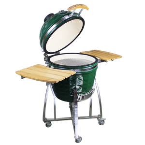 Auplex 22 pouces grand barbecue vert inhabituel Kamado Grill Barbecue charbon de bois Kamado céramique Barbecue accessoires de cuisine - Product Image 4