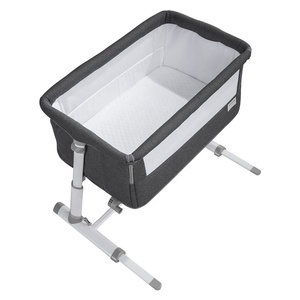 Culla Multifunzione di Qualità Europea, <span class=keywords><strong>Lettino</strong></span> da Affiancamento alla Moda per Neonati, Altezza Regolabile, <span class=keywords><strong>Portatile</strong></span>, <span class=keywords><strong>Lettino</strong></span> per Bambini - Product Image 6