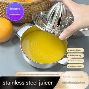Exprimidor Manual de Cítricos, Limón, Naranja y Pomelo, Exprimidor Manual de Acero Inoxidable 304, Prensa Giratoria, Apto para Lavavajillas - Product Image 4