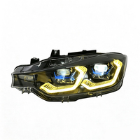 Feux avant tricolores SJC pour BMW Série 3 F30 F31 F35 2013-2015, phares laser jaunes/blancs/ambre, feux de jour DRL, plug and play, pièces automobiles