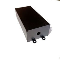 Boîtier d'amplificateur GPS personnalisé 70x44x120mm en alliage d'aluminium et acier inoxydable usiné CNC anodisé LX-AL-6051