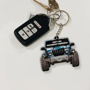 Customised Pvc Logo Keychain High Quality Soft Pvc Keychain Cartoon Car Keychain