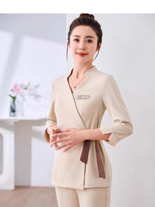 Uniformes FUYI Unisex de Manga Corta al por Mayor para Odontología Cosmética, Gestión de la Piel, Club de Masajes y Fisioterapeutas - Product Image 4