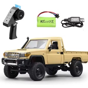Coche RC a Escala 1:12 SJY-MN82 PRO Mejorado 4x4 Todoterreno con Faros, Control Remoto, Juguete para Niños, Regalo para Adultos - Product Image 2