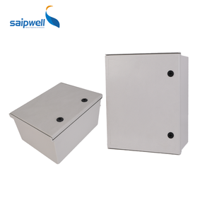 Boîtier de distribution extérieur étanche en SMC avec montage sur tôle galvanisée, boîte électrique étanche en fibre de verre SMC - Product Image 1