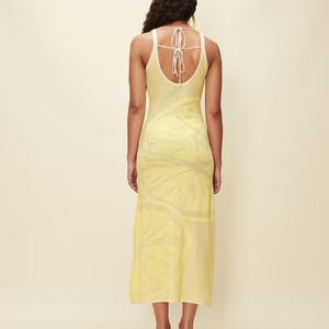 Nouvelle robe en tricot à imprimé citron, robe élégante décontractée pour femmes, robe moulante - Product Image 6