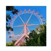 Manèges de parc d'attractions, vente d'usine célèbre, grande roue à rayons de 42 m à vendre