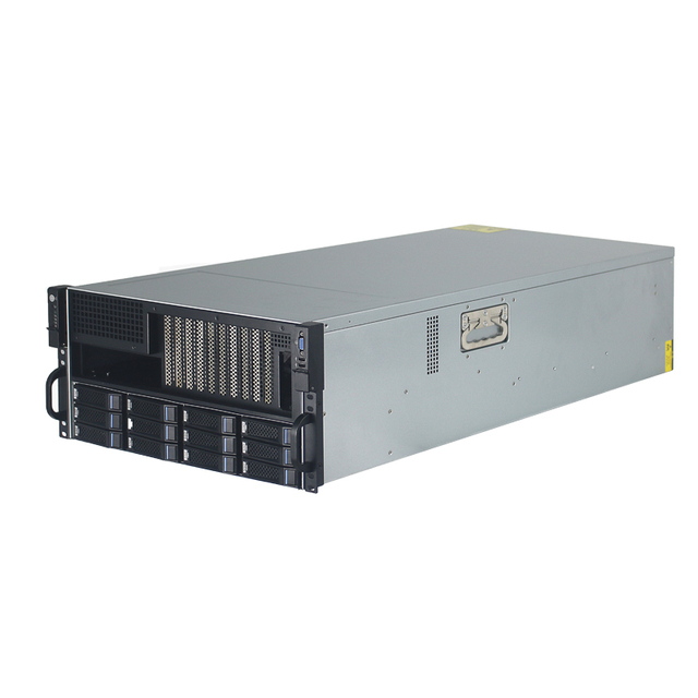 4U 5U Tower Server Case 4+1 Redundant Power Supply Supports 4/5/6/8 PCIe4.0 GPU Red for 4/5 Graphic Card Gpu Enclourse Stock