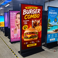 Pantalla Digital Asi de 75/85/98 Pulgadas, Pantalla Completa 4K UHD, Metálica, Independiente, con CMS y RDM en la Nube, para Aplicaciones de Publicidad en Interiores