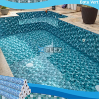 Revestimiento para Piscina JS Reforzado, Resistente a Impactos en las Esquinas, Recubierto de PVC, Impermeable, Ecológico, Ignífugo, con Protección UV de 20 Años