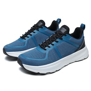 Nouvelles Chaussures de Marche à Lacets avec Soutien de la Voûte Plantaire pour Hommes – Baskets Légères en Maille à Coupe <span class=keywords><strong>Large</strong></span> – Style le Plus Vendu - Product Image 5