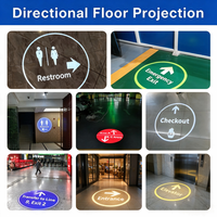 Projecteur de gobo personnalisé, projecteur de signalisation au sol LED pour les magasins de détail, les centres commerciaux et les espaces commerciaux