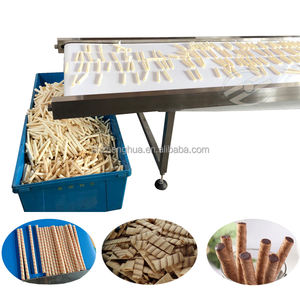 Новая полностью автоматическая коммерческая машина для производства вафельных рулетиков/палочек из морских водорослей, сертифицированная CE, электрическая/газовая. - Product Image 5