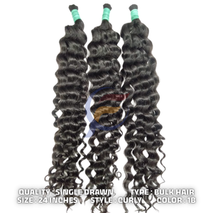 Vente bouclée en vrac Cheveux vierges bruts à cuticule alignée Vente en gros de produits Acheter en vrac Extensions de cheveux 100 cheveux humains - Product Image 5
