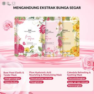 Masque Facial Halal Hydratant et Nourrissant à l'Acide Hyaluronique, Blanchissant, Soin de la Peau, Masque en Tissu pour le Visage, Marque Privée - Product Image 3