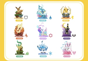 100% Anime Nhật Bản chính hãng 9 món/hộp Bộ đồ chơi Pokemon Adventure Bar Eevee Series Blind Box đồ chơi sưu tầm Anime - Product Image 6