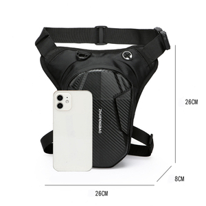 Bolsa de PVC Rígida Impermeable Negra al por Mayor, <span class=keywords><strong>Riñonera</strong></span> Deportiva <span class=keywords><strong>para</strong></span> Hombre, Bolsa de Motocicleta - Product Image 6