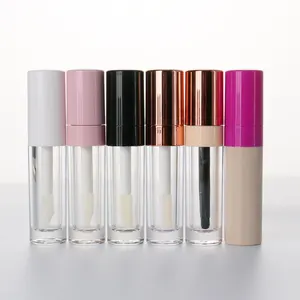 Hochwertige verschiedene bunte Lip gloss Tubes Makeup 8ml Lip gloss Tube mit Big Brush Custom Lip gloss Tube