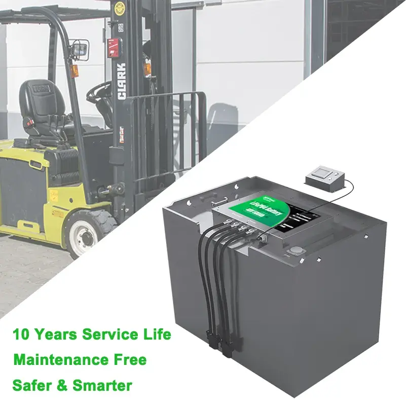 CoPow özelleştirilmiş akıllı sınıf A 6000 döngüleri BMS lifepo4 pil forklift aküsü 80v 500ah forklift piller satılık