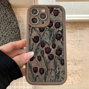 Nero <span class=keywords><strong>rosso</strong></span> tulipano stampa scala lente stile antiurto TPU custodia per telefono cellulare per <span class=keywords><strong>Iphone</strong></span> 8 X Xr Xs <span class=keywords><strong>11</strong></span> 12 13 14 16 17 Pro Max - Product Image 2