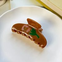 Nouvelle pince à cheveux en acétate faite à la main, modèle tulipe tridimensionnelle, pince requin pour tresses et coiffures de fête