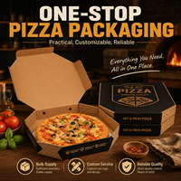 Boîte d'emballage pour pizza personnalisée, gaufrage à chaud doré, pelliculage mat, carton ondulé, doublure en aluminium, résistant à la graisse, qualité alimentaire