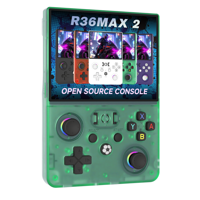 2026 New Arrival R36 MAX2 Big Screen 4.5inch Handheld Game Players Open Source Console Retro Pocket WIFI Game Consoles VS R36Max