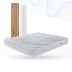 Colchón de tela tejida tamaño King de espuma de alta densidad con bobina de resorte de bolsillo enrollado en una caja para hoteles y dormitorios - Product Image 1