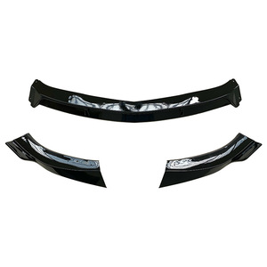 Front <b>Lip</b> For Mercedes-Benz CLA-Class W117 2016-2018 Black Fiberglass Front <b>Splitter</b> - Product Image 4