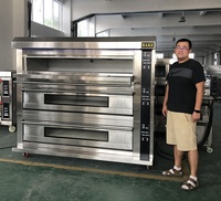 Four combiné à convection à air chaud électrique de qualité en acier inoxydable de luxe avec appareil de fermentation