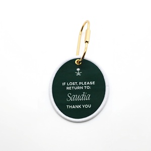 Portachiavi Personalizzato a Forma di Cuore Intrecciato, Basso MOQ, Regalo Arabo, Etichetta Ricamata per Bagagli con Moschettone <span class=keywords><strong>in</strong></span> Metallo - Product Image 2