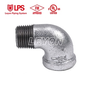 Système de protection incendie Leyon FM UL, Tuyaux de lutte contre l'incendie, Système de sprinklers, Raccord de tuyau en fonte malléable galvanisé, Coude de rue - Product Image 6