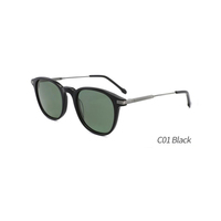 Lunettes de soleil fines et élégantes pour hommes, lunettes de soleil polarisées rondes rétro en acétate personnalisées de luxe, fabricant, UV400