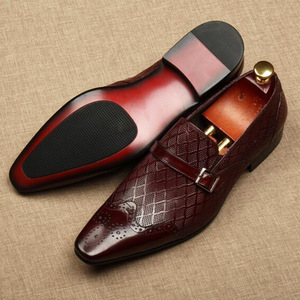 Design Fashion Oxford Shoes Uppers Genuine Leather Shoes Authentic Men's Leather Dress Shoes 37-45 - Product Image 1