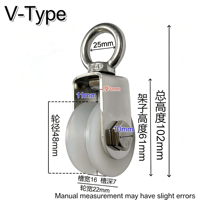 Kit de roulettes de portail à double roulement robuste avec support à rainure en V en acier galvanisé certifié CE pour extérieur, OEM disponible, emballé