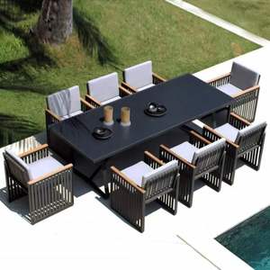 Sofa Taman Aluminium Alloy Modern Sederhana Kasual Terbaru 2025, Set Sofa Tunggal dengan Meja Kopi, Furnitur Luar Ruangan, Penjualan Terbaik 2026 - Product Image 5