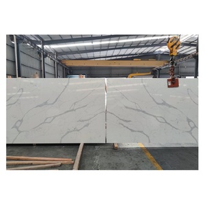 Comptoir de dalle de quartz blanc artificiel vanité dessus de table utilisation dosseret décoration - Product Image 2